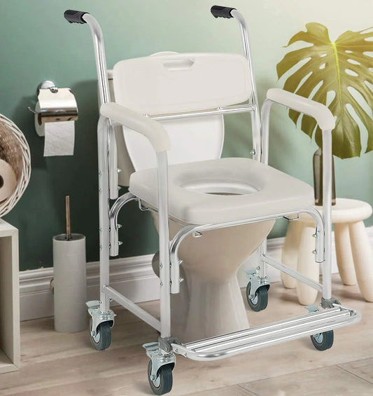 Cadeira Sanitária com balde e braços fixos - Biort