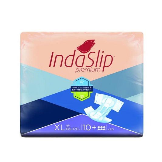 Fraldas Indaslip Premium Air Soft XL 10+ - 20 unidades