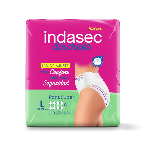Cueca Fralda Indasec Discreet Pants Super L (10un)