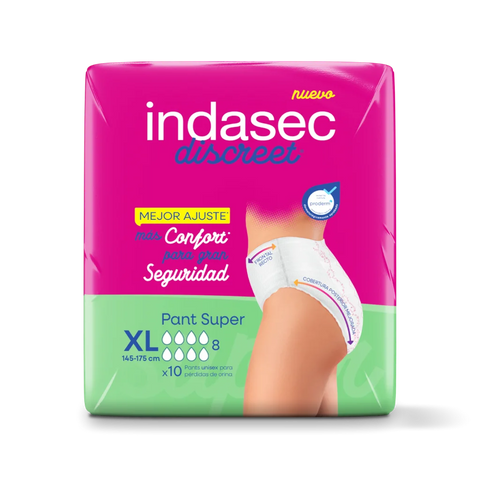 Cueca Fralda Indasec Discreet Pants Super XL (10un)