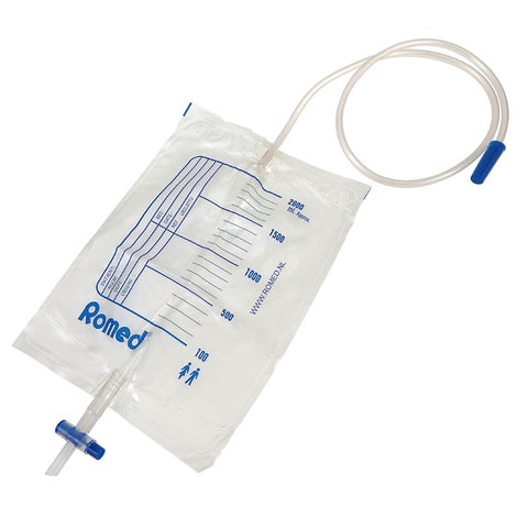 Saco urina estéril com torneira, 2Lt. 1 unidade,
