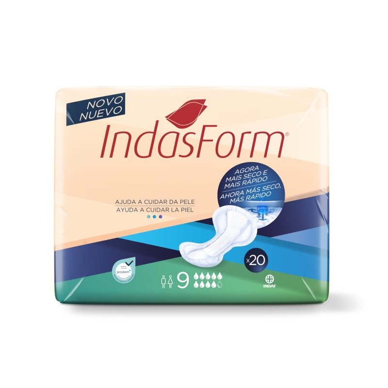 Penso incontinência anatómico (20un) - INDASFORM 9